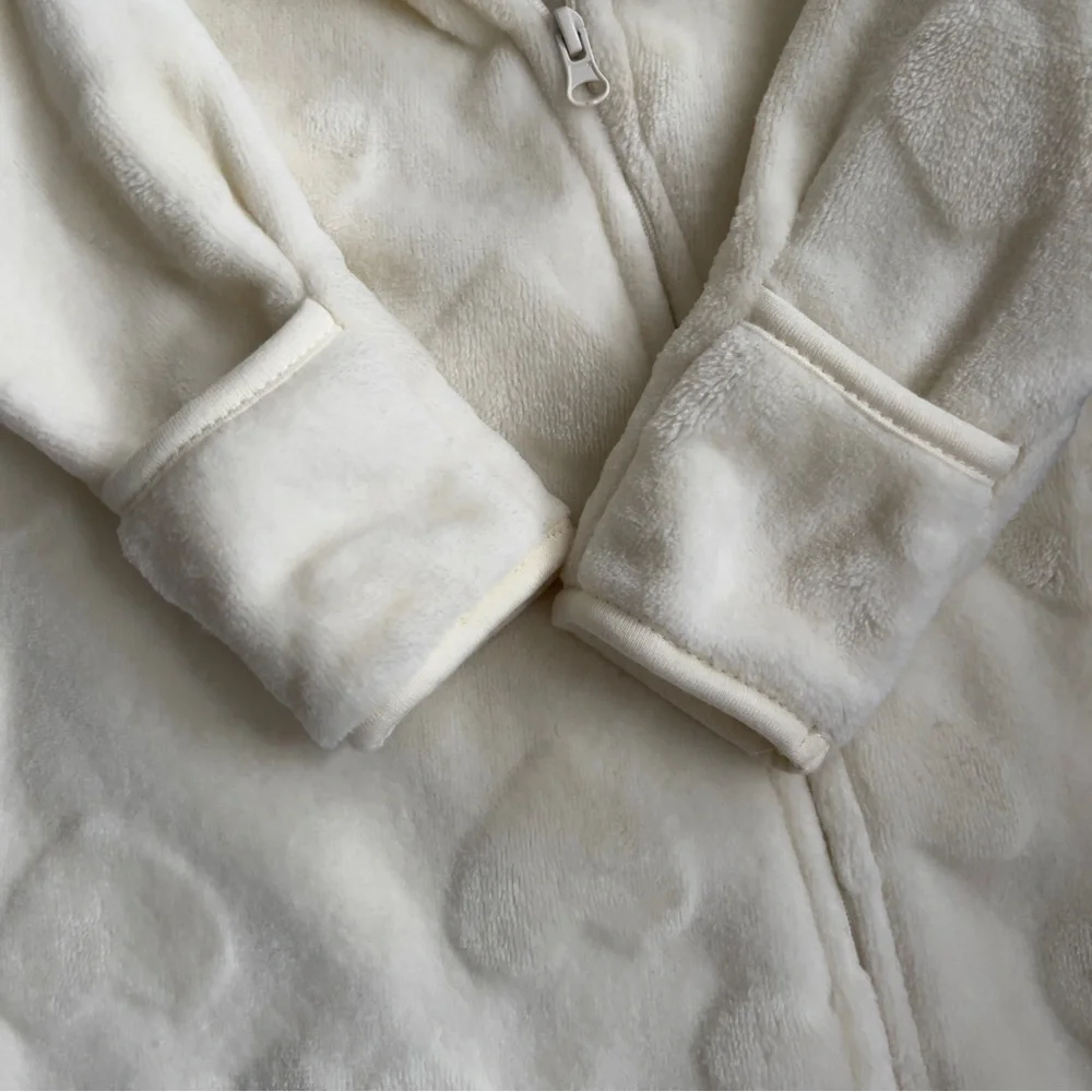 Little Beginnings Baby Ivory Pram suit Teddy Fleece size 3-6 months